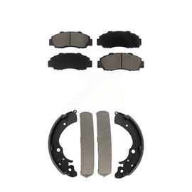 Front Rear Ceramic Brake Pads And Drum Shoes Kit For Honda Accord CR-V