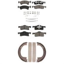 Load image into Gallery viewer, Front Rear Ceramic Brake Pads Parking Shoe Kit For Ford Expedition From 03 19 02
