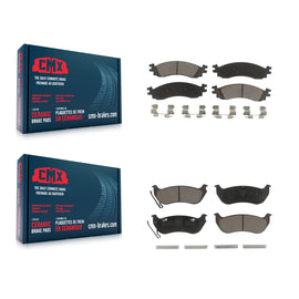 Front Rear Ceramic Brake Pads Kit For Ford Explorer Sport Trac Mercury