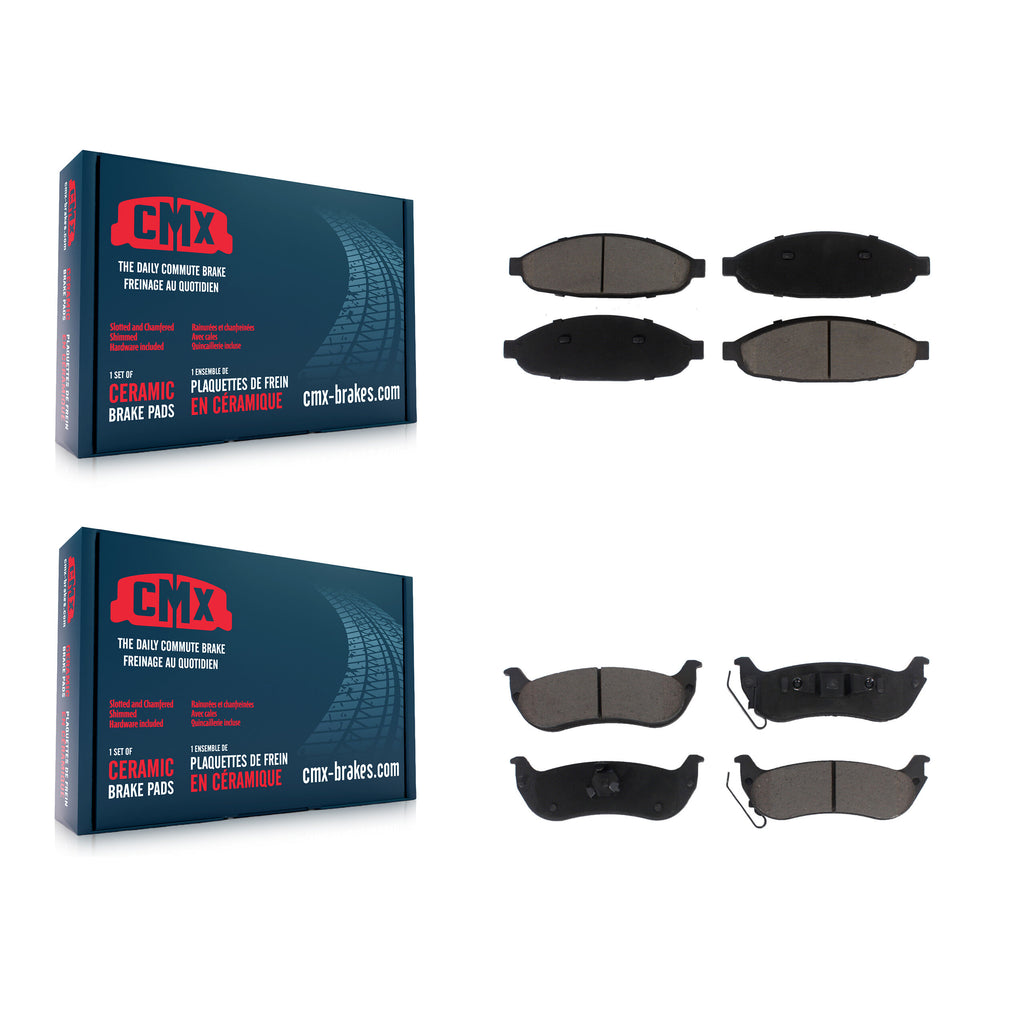 Front Rear Ceramic Brake Pads Kit For 2004-2008 Chrysler Pacifica
