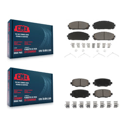 Front Rear Ceramic Brake Pads Kit For Jeep Cherokee