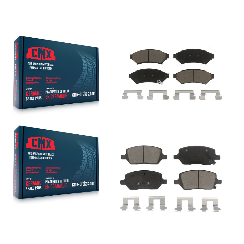 Front Rear Ceramic Brake Pads Kit For Chevrolet Uplander Pontiac Montana Buick