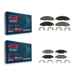 Front Rear Ceramic Brake Pads Kit For Cadillac Pontiac Grand Prix CTS STS