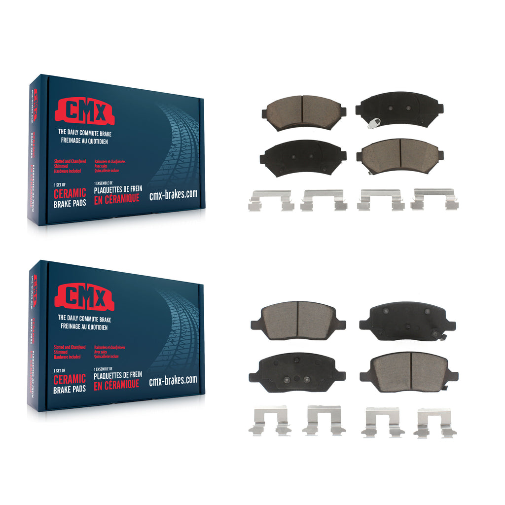 Front Rear Ceramic Brake Pads Kit For 2005 Pontiac Montana FWD