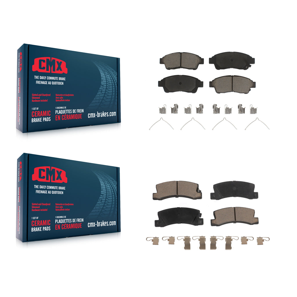 Front Rear Ceramic Brake Pads Kit For Toyota Camry Celica