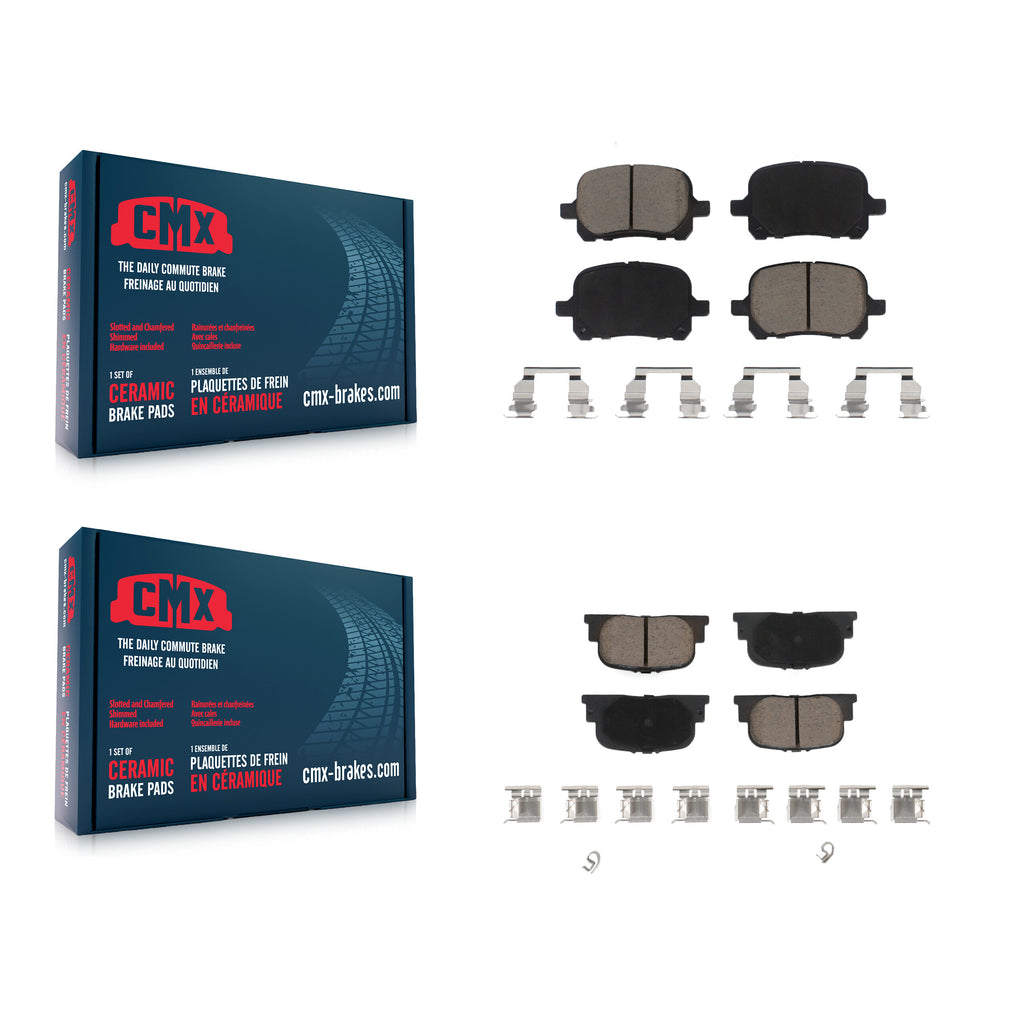 Front Rear Ceramic Brake Pads Kit For Toyota Camry Lexus ES300