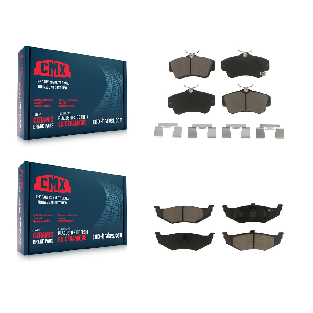 Front Rear Ceramic Brake Pads Kit For Chrysler PT Cruiser Dodge Neon