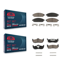 Front Rear Ceramic Brake Pads Kit For Jeep Grand Cherokee Commander