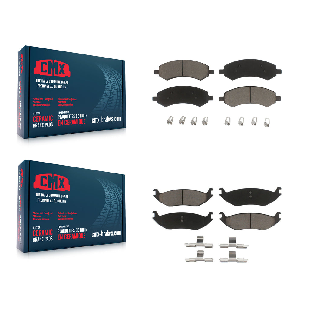 Front Rear Ceramic Brake Pads Kit For Ram 1500 Dodge Classic Durango Chrysler
