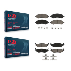 Front Rear Ceramic Brake Pads Kit For Ram 1500 Dodge Classic Durango Chrysler