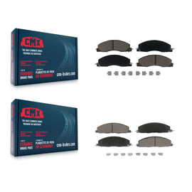 Front Rear Ceramic Brake Pads Kit For Ram 2500 3500 1500 Dodge