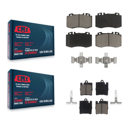 Front Rear Ceramic Brake Pads Kit For Mercedes-Benz C230 C320 SLK350 C350