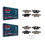 Front Rear Ceramic Brake Pads Kit For Mercedes-Benz E350 E550 E500 AWD