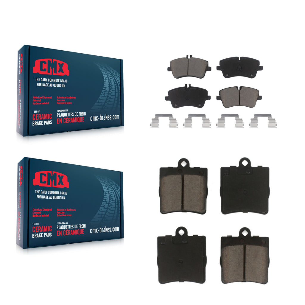 Front Rear Ceramic Brake Pads Kit For Mercedes-Benz C230 C240 SLK280 SLK300