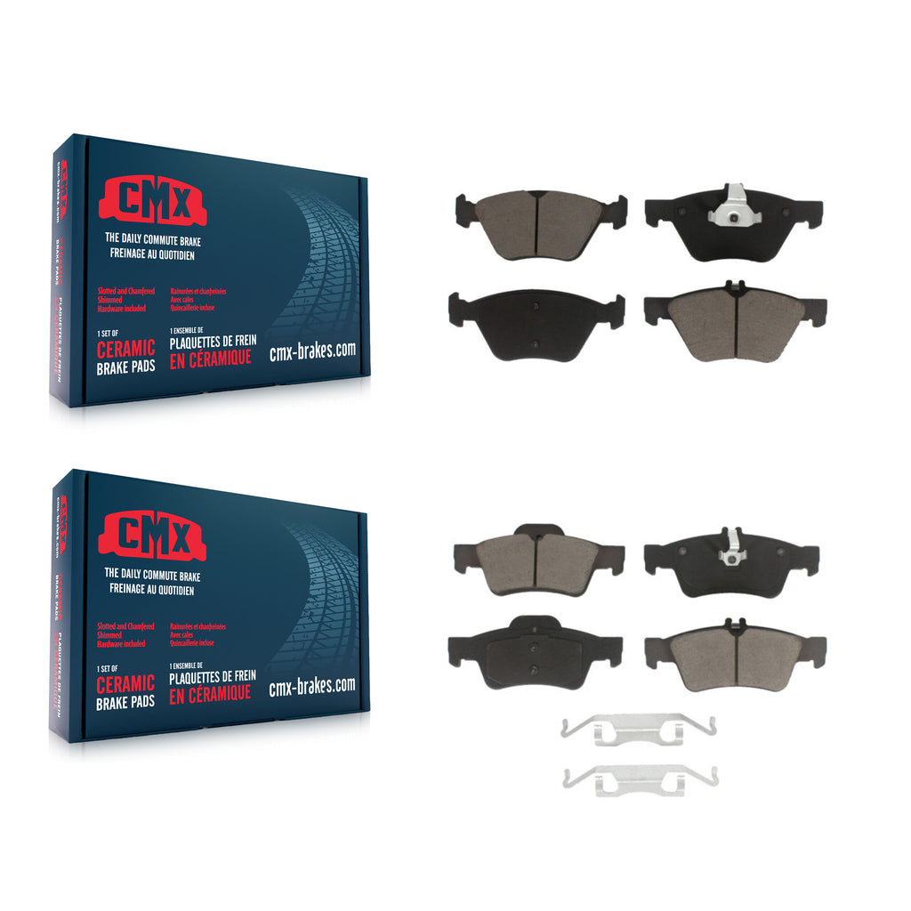 Front Rear Ceramic Brake Pads Kit For Mercedes-Benz E350 E320 E300