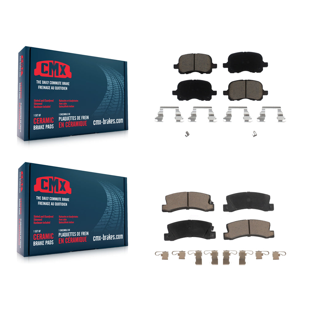 Front Rear Ceramic Brake Pads Kit For 2002 Chevrolet Prizm