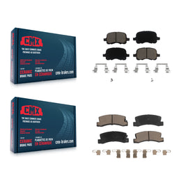 Front Rear Ceramic Brake Pads Kit For 2002 Chevrolet Prizm