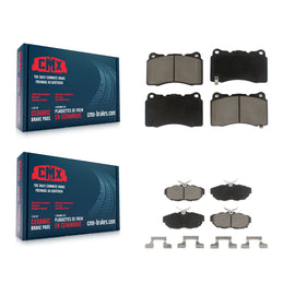 Front Rear Ceramic Brake Pads Kit For Ford Mustang