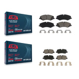 Front Rear Ceramic Brake Pads Kit For Land Rover LR4 Range Sport