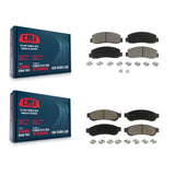 Front Rear Ceramic Brake Pads Kit For Ford F-250 Super Duty F-350 F-450