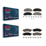 Front Rear Ceramic Brake Pad Kit For Ford F-350 Super Duty With Dual Wheels