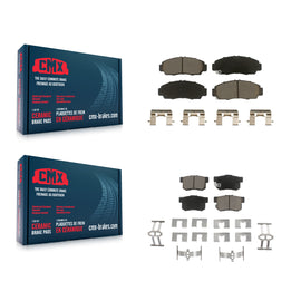 Front Rear Ceramic Brake Pads Kit For Honda Accord Acura TL TSX RL CL