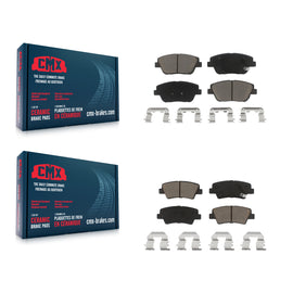 Front Rear Ceramic Brake Pads Kit For Hyundai Sonata Kia Optima