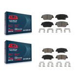 Front Rear Ceramic Brake Pads Kit For Hyundai Sonata Kia Optima