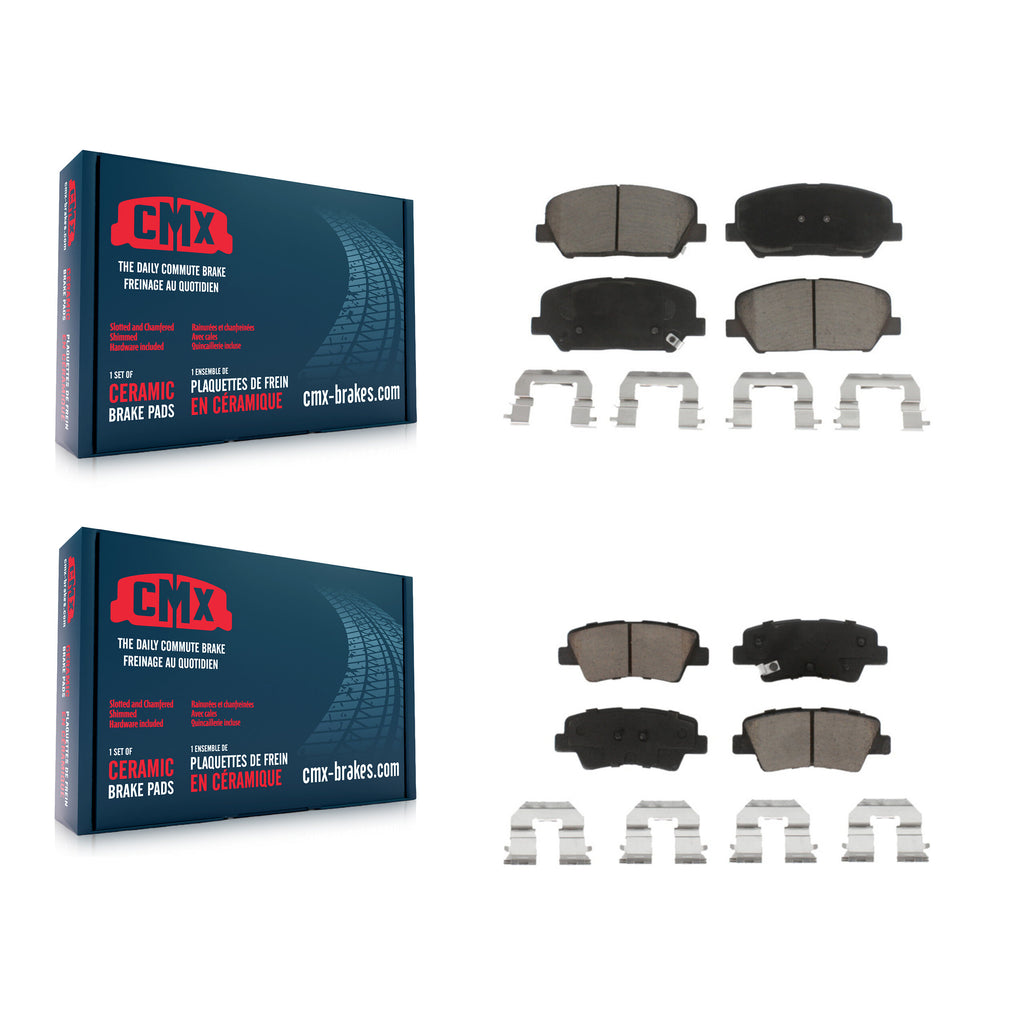 Front Rear Ceramic Brake Pads Kit For Kia Forte Forte5 Koup
