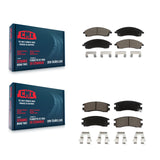 Front Rear Ceramic Brake Pads Kit For 2004 Pontiac Bonneville GXP