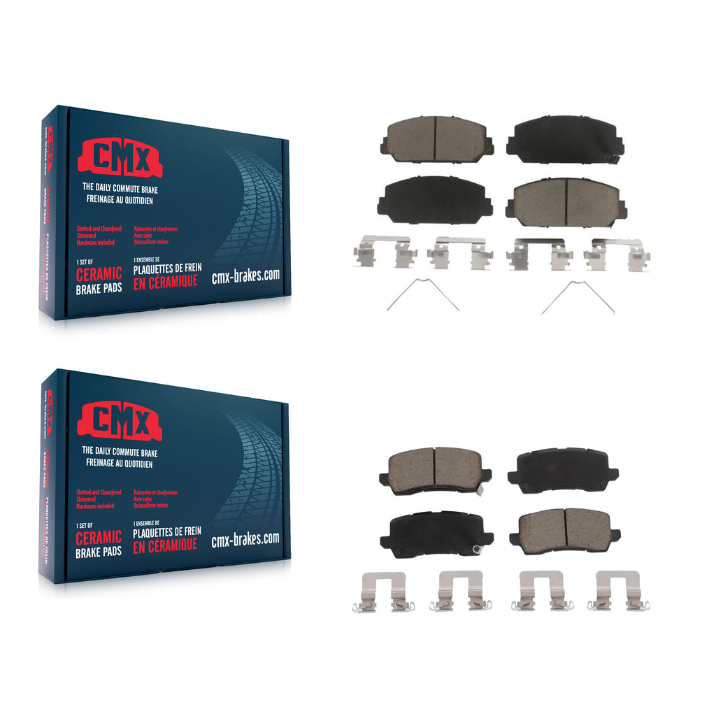 Front Rear Ceramic Brake Pads Kit For Acura RLX