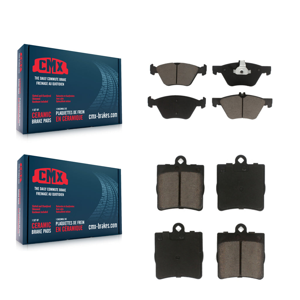 Front Rear Ceramic Brake Pads Kit For Chrysler Crossfire Mercedes-Benz SLK320