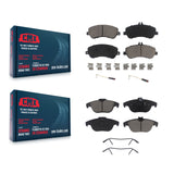 Front Rear Ceramic Brake Pads Kit For Mercedes-Benz GLK350 GLK250