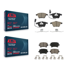 Front Rear Ceramic Brake Pads Kit For Volkswagen Audi Passat CC A4 Quattro A6 TT