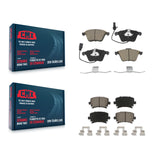 Front Rear Ceramic Brake Pads Kit For Volkswagen Audi Passat CC A4 Quattro A6 TT