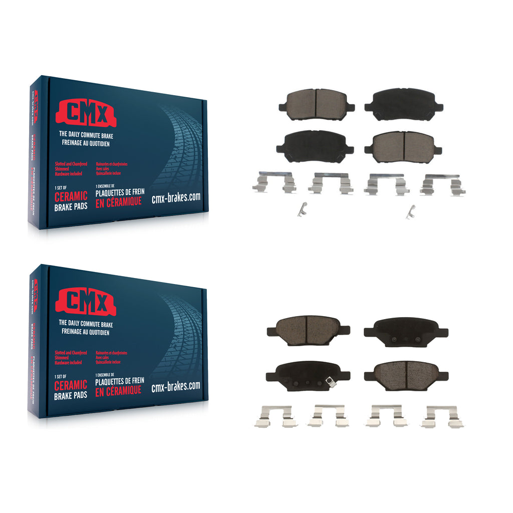 Front Rear Ceramic Brake Pads Kit For Pontiac G5 Pursuit