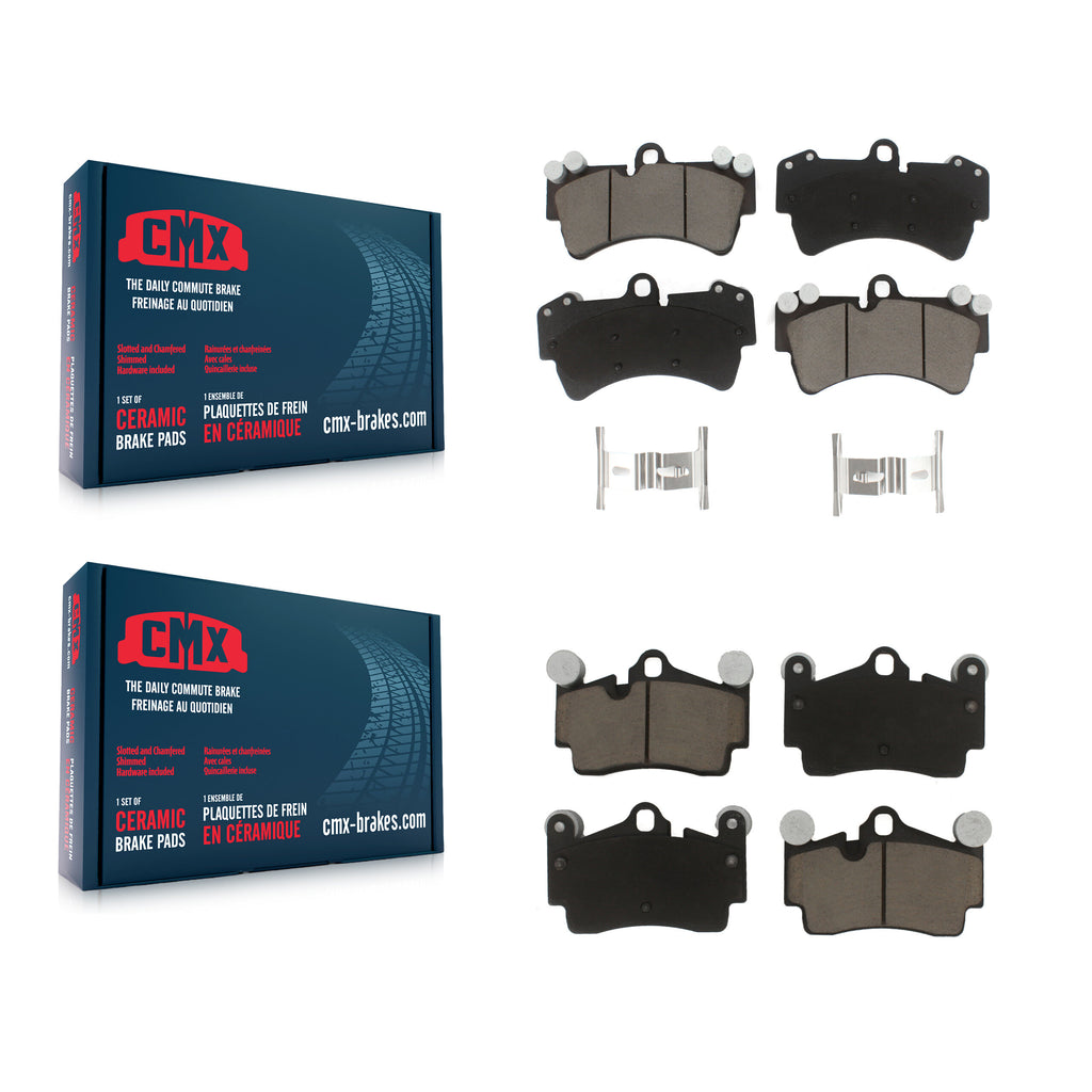 Front Rear Ceramic Brake Pads Kit For Audi Q7 Porsche Cayenne Volkswagen Touareg