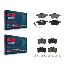 Front Rear Ceramic Brake Pads Kit For Volkswagen Beetle Jetta Golf Passat
