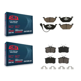 Front Rear Ceramic Brake Pads Kit For Volkswagen Beetle Jetta
