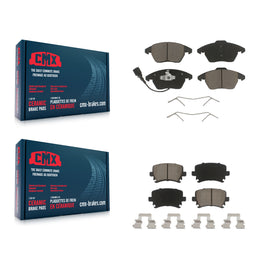 Front Rear Ceramic Brake Pads Kit For Volkswagen Jetta CC Passat GTI Audi Rabbit