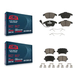 Front Rear Ceramic Brake Pads Kit For Volkswagen Jetta CC Passat GTI Audi Rabbit