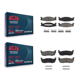 Front Rear Ceramic Brake Pads Kit For 1996 Ford F-150