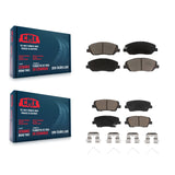 Front Rear Ceramic Brake Pads Kit For Hyundai Santa Fe XL