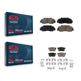 Front Rear Ceramic Brake Pads Kit For Honda Accord Acura Integra Prelude Odyssey