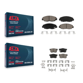 Front Rear Ceramic Brake Pads Kit For Honda Accord Acura CL