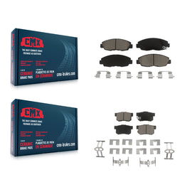 Front Rear Ceramic Brake Pads Kit For Honda Civic Accord Acura EL
