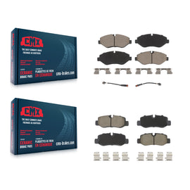 Front Rear Ceramic Brake Pads Kit For 2016-2020 Mercedes-Benz Metris