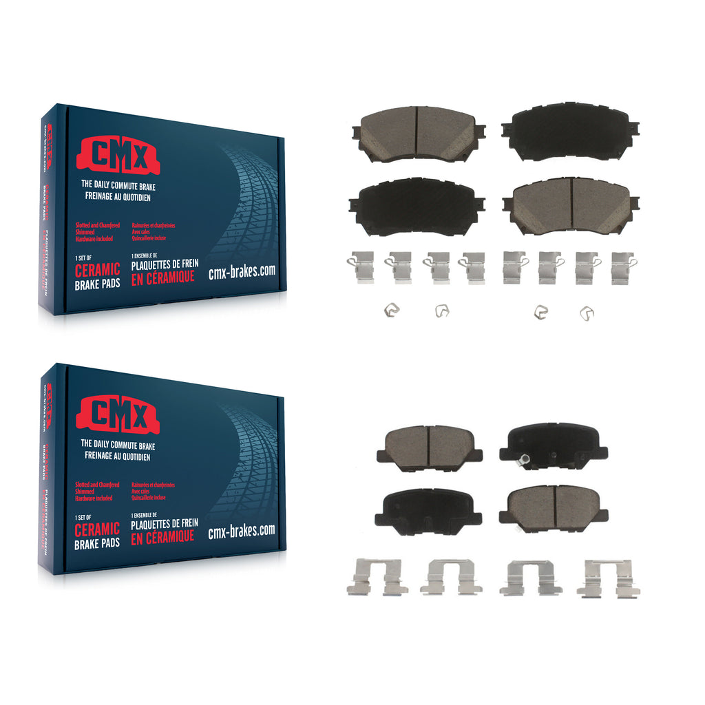 Front Rear Ceramic Brake Pads Kit For Mazda 6