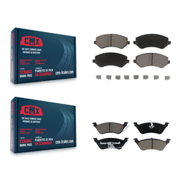 Front Rear Ceramic Brake Pad Kit For Dodge Grand Caravan Chrysler Town & Country