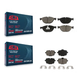 Front Rear Ceramic Brake Pads Kit For BMW 550i xDrive 650i Gran Coupe